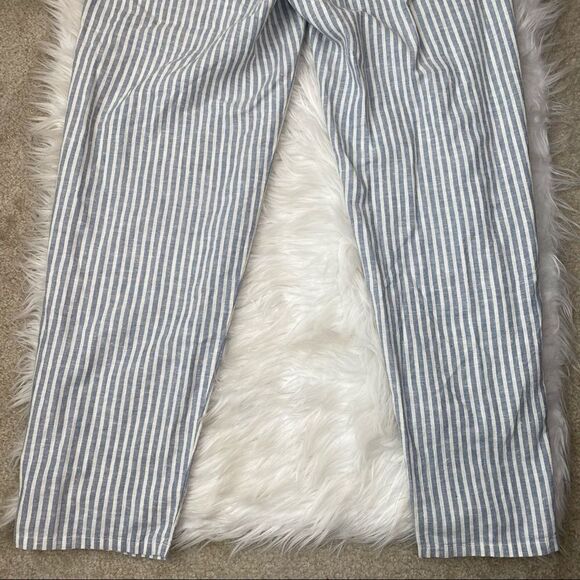 Eileen Fisher Stripe Hemp Blend Ankle Pants - Picture 9 of 10